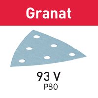 Festool Abrasive sheet Granat STF 93V/6 P80 GR/50