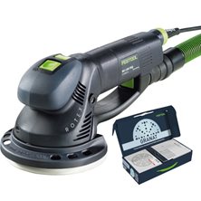 Festool RO 150 FEQ-Plus 240V Geared Eccentric Sander + FREE Abrasives Granat D150 GR-Set